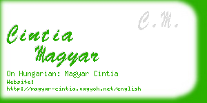 cintia magyar business card